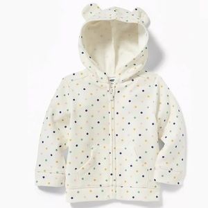 Old Navy Polka Dot Zip Hoodie for Baby Girl